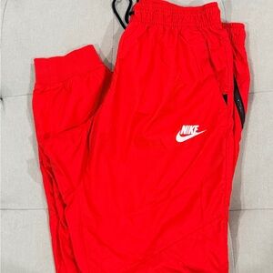 Nike Mens Bright Red Joggers